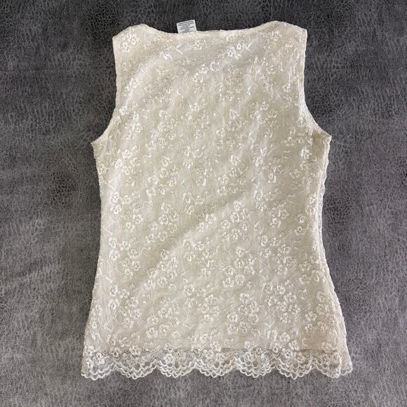 Vintage East 5th Lace Scalloped Tank Top - Picture 5 of 6